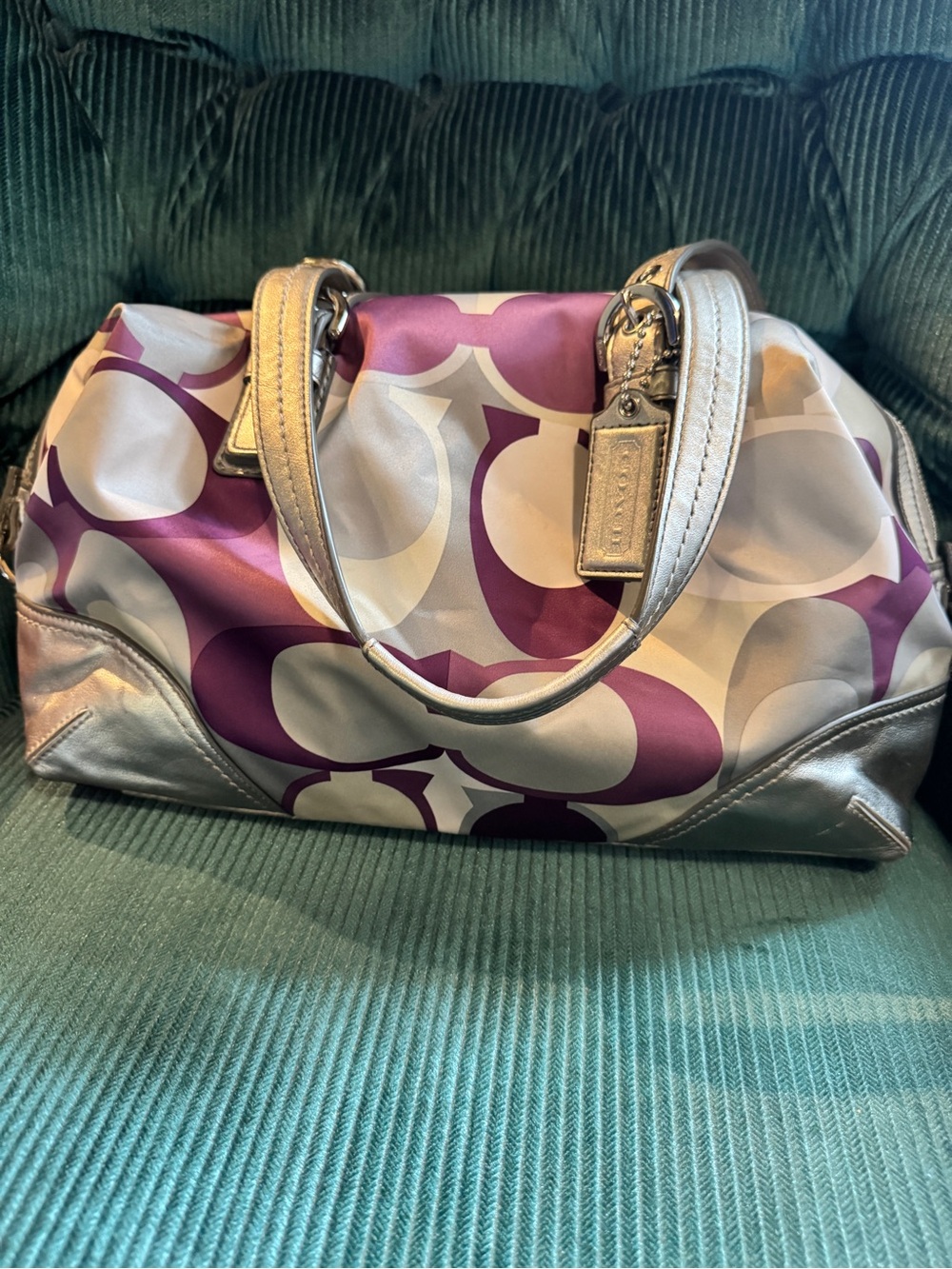 Coach scarf print carryall in scarf print